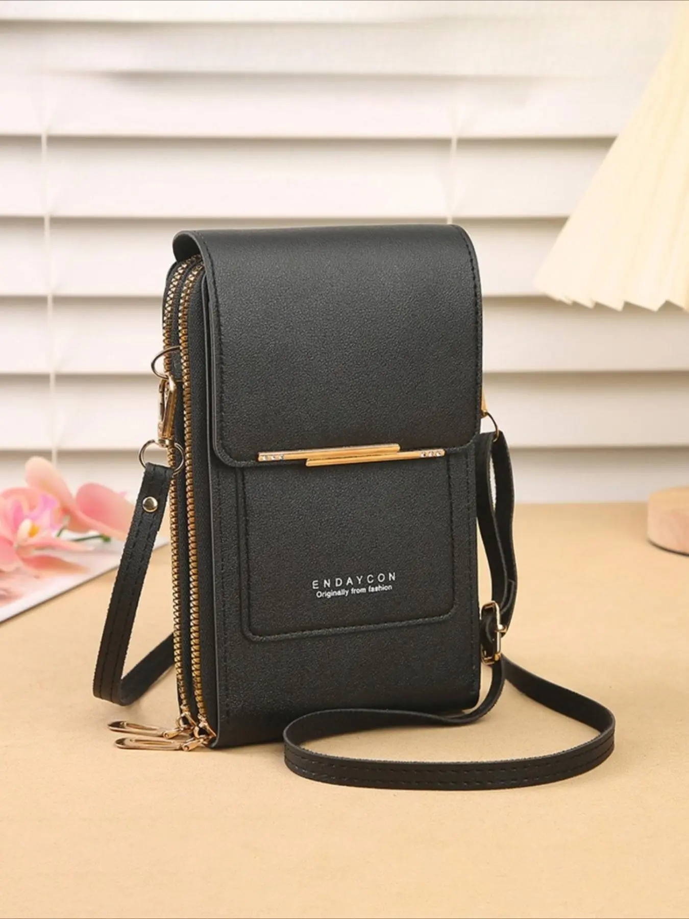Women Wallet Crossbody Phone Purse Touchscreen Mini Flip Bag Casual Crossbody Bag Multi Card Slot Anti Theft Sling
