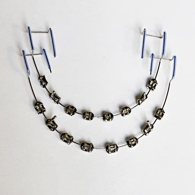 Colorful Temporary Teeth Decorations |                      Braces with Rubber Bands & Stainless Steel |                       Vibrant Party Style for Halloween, Thanksgiving, Christmas |                       Durable, Easy-to-Use Beauty Retouching Gear M