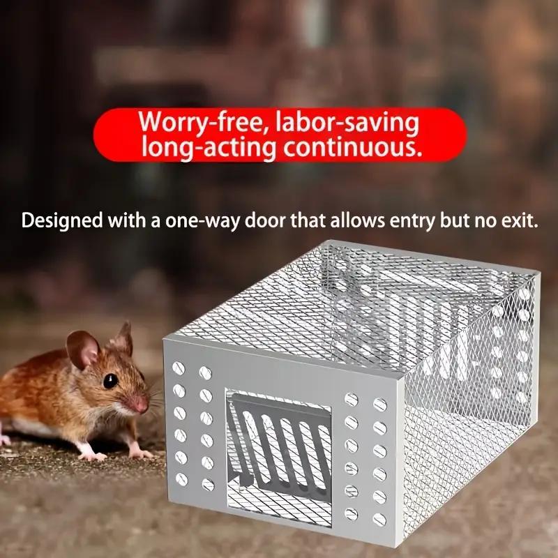 Humane Rat Trap Catch and Release, Live Mouse Cage Traps, Indoor Traps, Automatic Continuous Cycle, for Chipmunk Rodent Mouse Small Animals