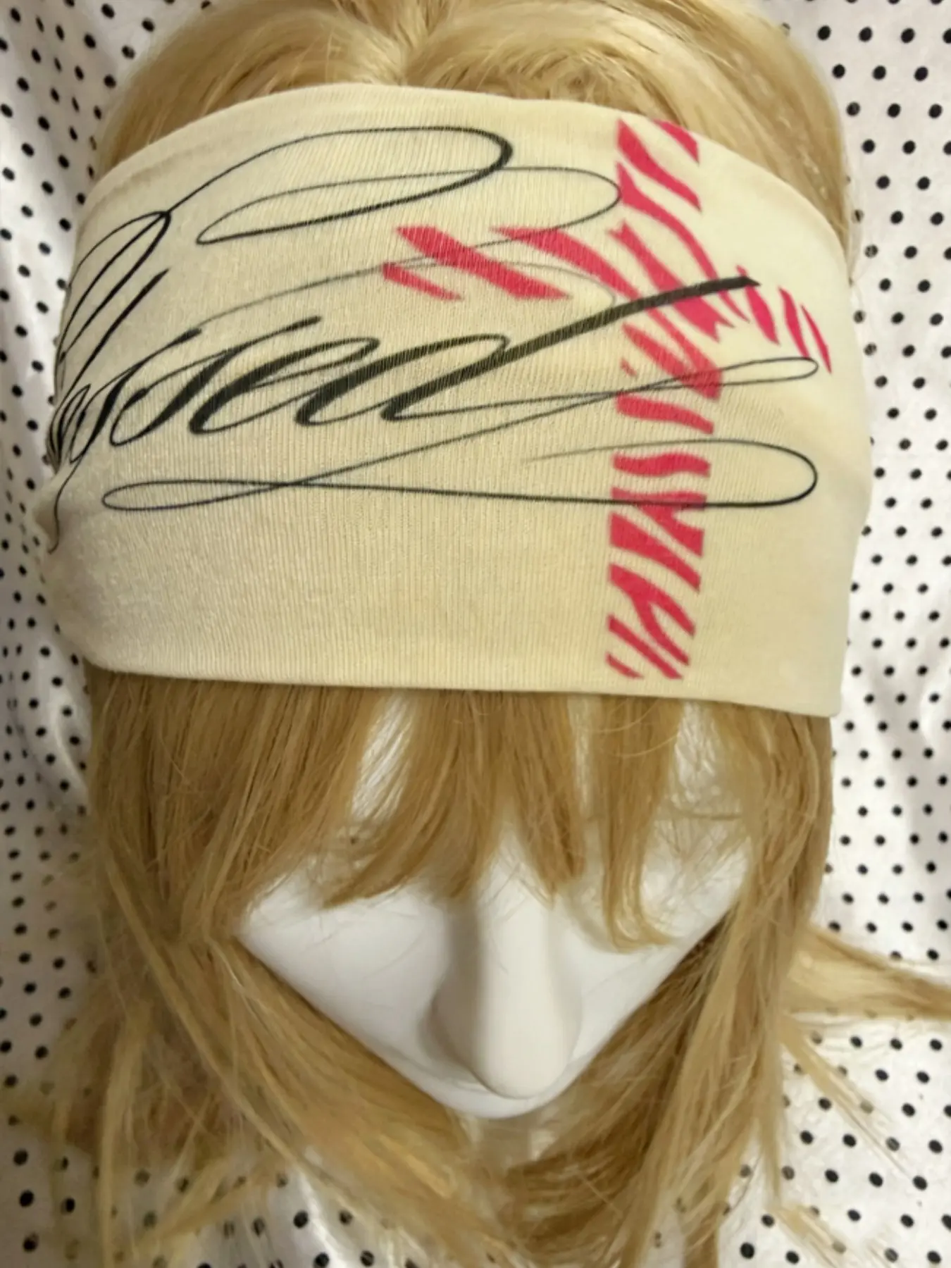 Y2K Zebra Print Cross Letter Elastic Headband, Casual Geometric Pattern, All Seasons Fashion Accessory, Trendy Hair Tie for Girls