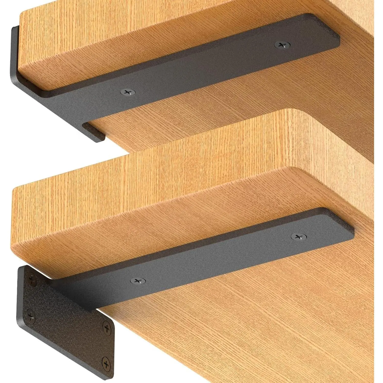 6 Pack 6 Inch Heavy Duty Metal Floating Shelf Brackets