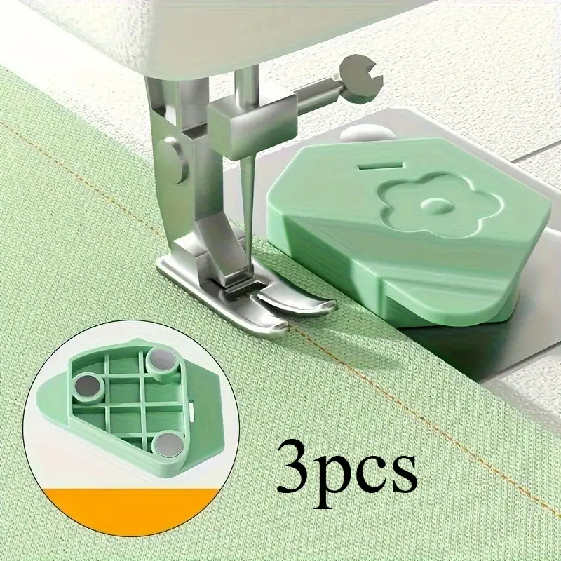 Magnetic Sewing Machine Foot Pedal Set, Multi-Shape Presser Feet, Color-Coded, Battery-Free, Durable, Compatible with Most Machines