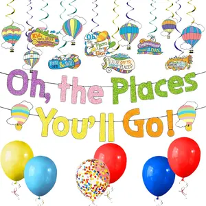 Oh The Places You'll Go Kindergarten Graduation Balloon Decorations Dr Party Balloon Oh The Places You'll Go Decoration Balloons for Baby Shower