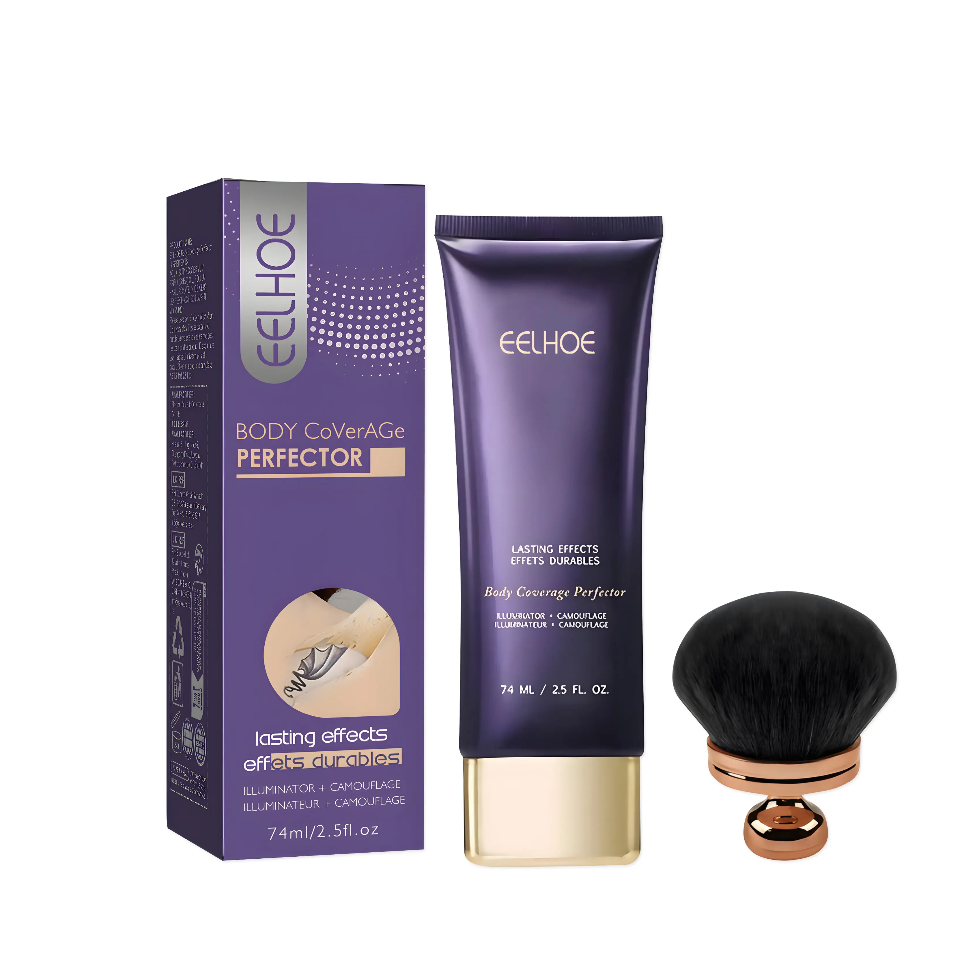 Ivory White Body Concealer Set - Daily Long-Lasting Moisturizing, Brightening, Blemish-Covering, Skin Tone-Evening Makeup Product