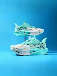 Mint Green Graffiti Speed Running Shoes Breathable Mesh Athletic Training Sneakers