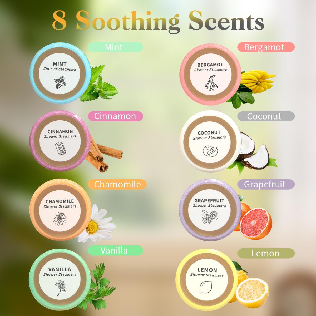 Shower Steamers Aromatherapy Mothers Day Gifts for Women 8 Pack, Shower Bombs Birthday Gift for Mom with Lavender Natural Essential Oils, Self Care Gifts for Women Lover Home Spa