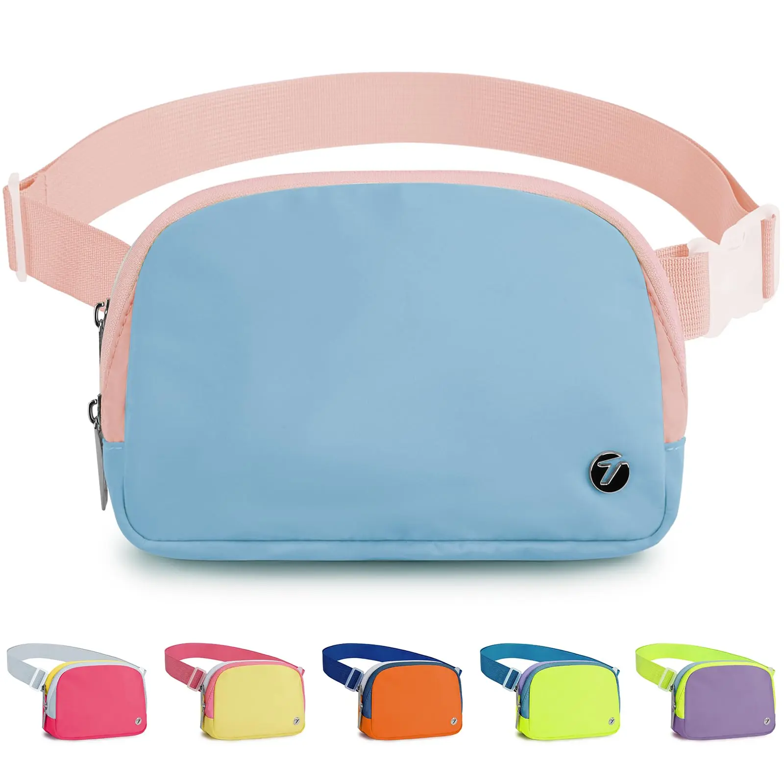 BIGWIG Sweet Women's Polyester Fanny Pack - Cute Adjustable Belt Bag, Waterproof Athletic Crossbody, Zipper Card Holder, Mini Coin Purse, Soft Collapsible Daily Versatile Bag (Birthday Gift Idea)