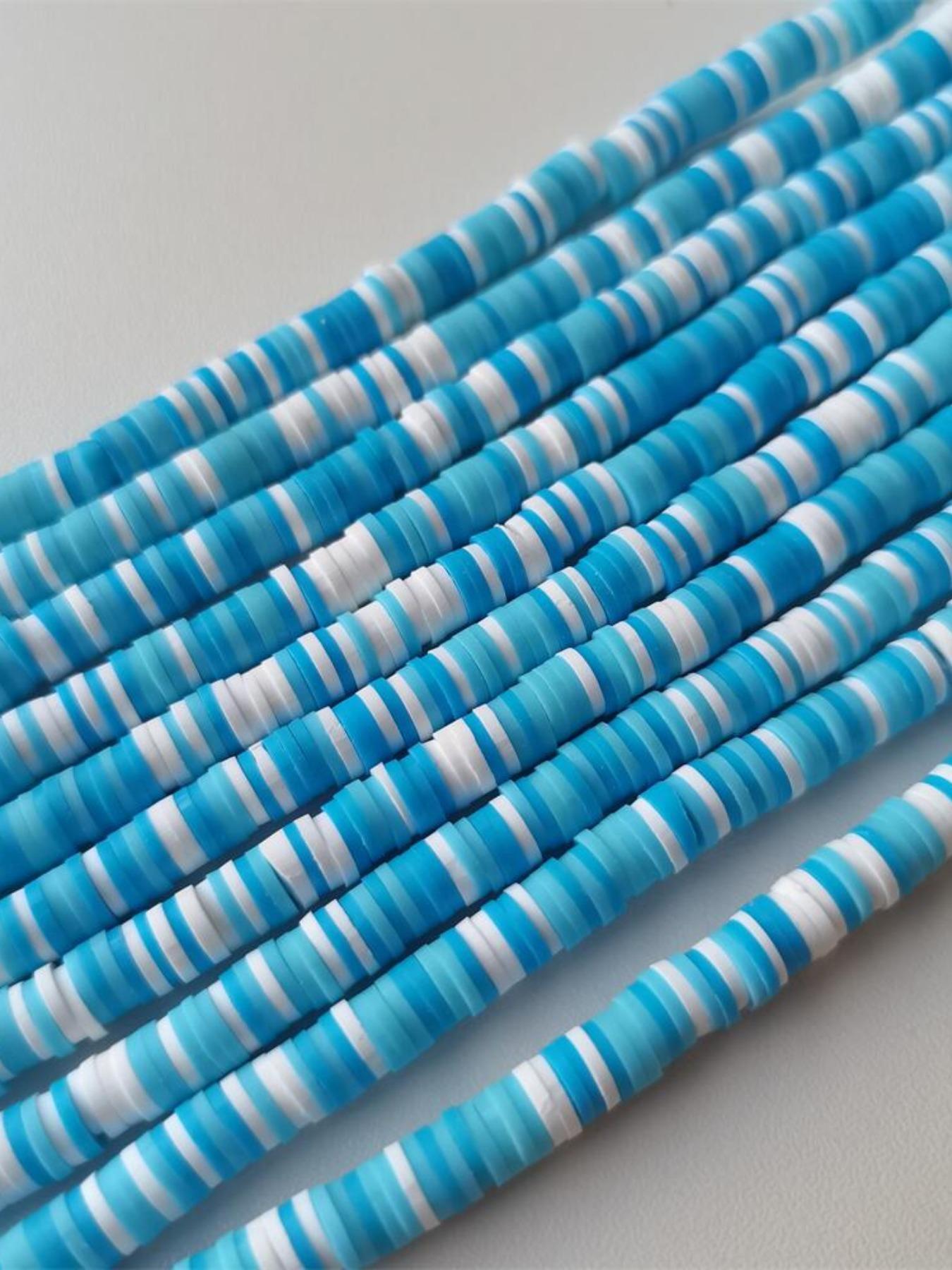 Colorful Soft Clay Slices, Round Polymer Clay Beads, DIY Jewelry Making Supplies for Bracelet Necklace Earrings, Fashion Accessories for Women & Girls