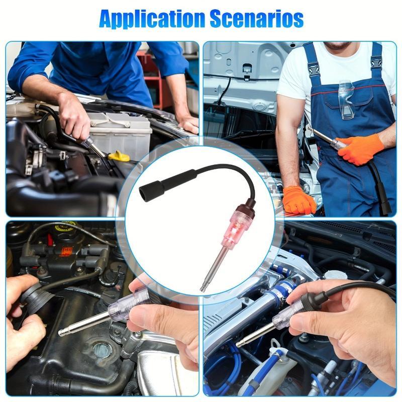 Inline Spark Plug Tester, Plug-in Engine Ignition Tester, Car Exterior Accessories, Automobile, Lawn Mower,Engine Verification-Armature Diagnostic Test Tool