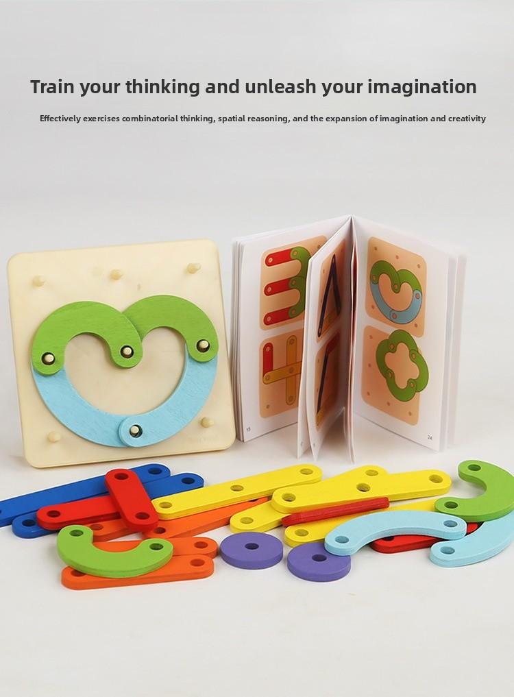 Kids Montessori Geometric Puzzle Shape Sorters Educational Wooden Toys for 3+ Years Old White Elephant Gift Holiday Gifts with Music Bags Diamond Box Series