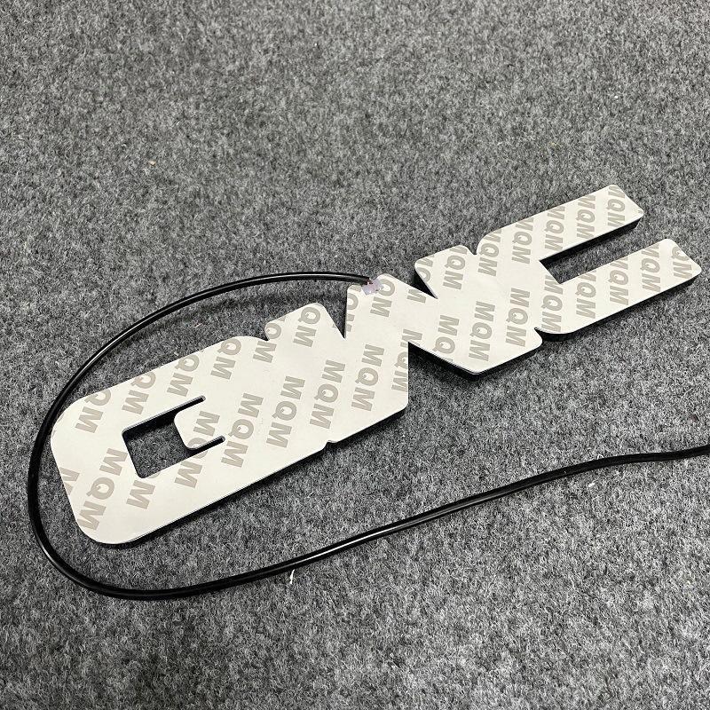 Suitable for GMC  Illuminated Badge Light Flowing Badge Grille Illuminated Badge LED Flowing Badge  Accessories  Decorations car