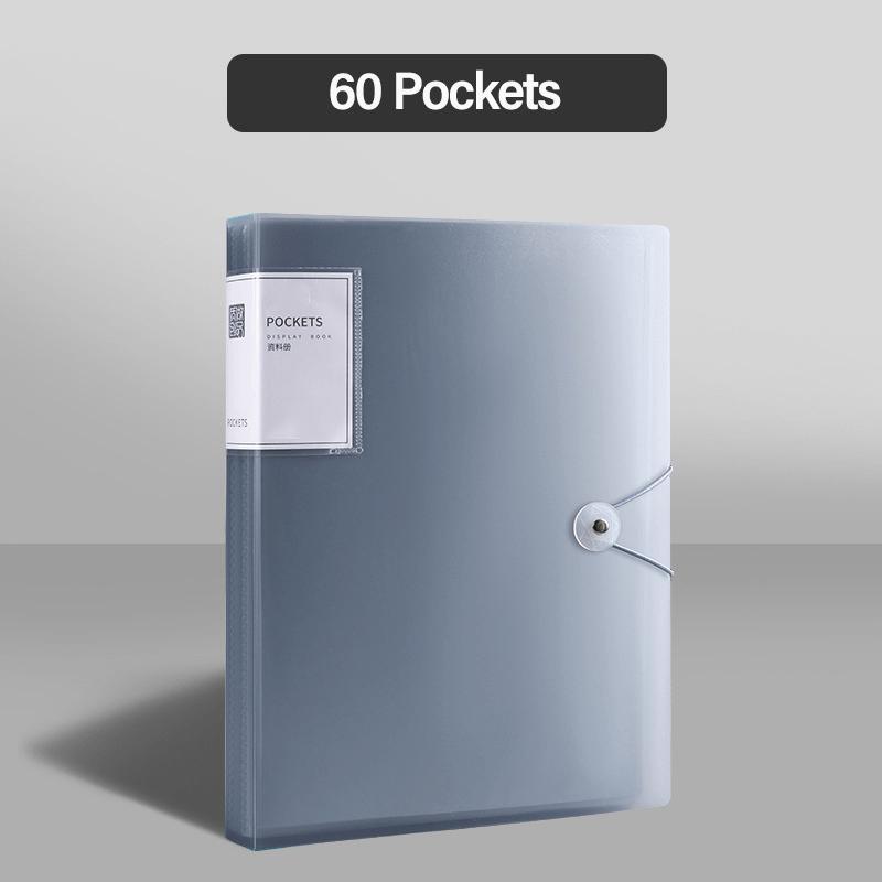 A4 Multi-Layer Transparent File Folder, Thick PP Material Durable Design, High Capacity Lightweight Design, Available in 6 Color Options for Stylish Organization