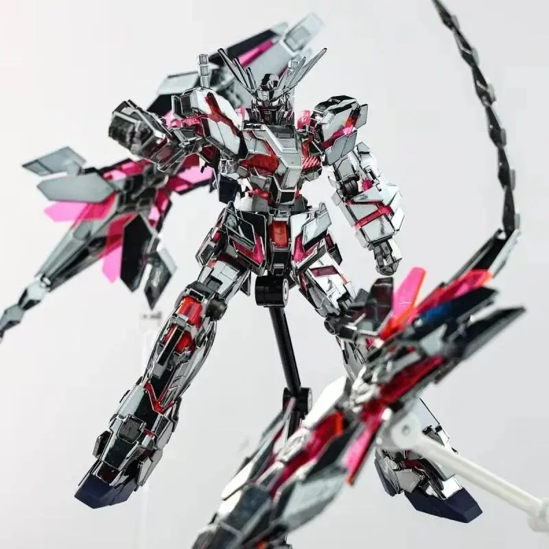 2026 new hot item Xd Unicorn Rx-0 Destory Mode Hg 1/144 Electroplated Dark Steel Black Phoenix Assembly Model Kit Mech Action In Stock