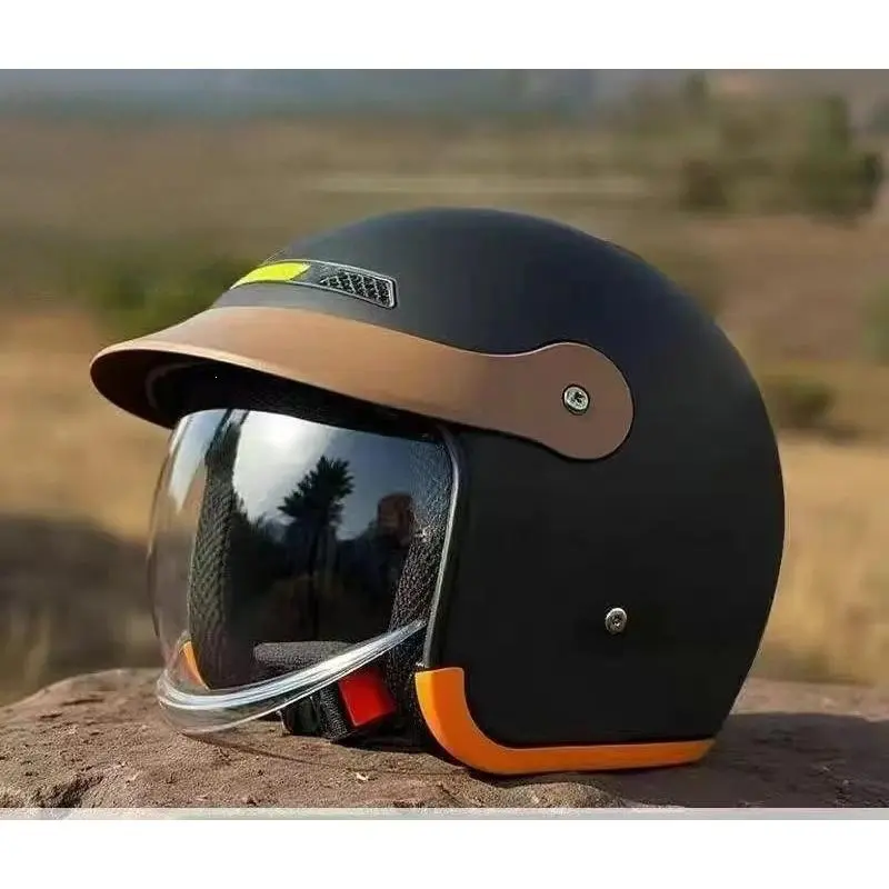 Men Women All Season Electric Scooter Helmet Full Half Cover Motorcycle Riding Safety Helmet
