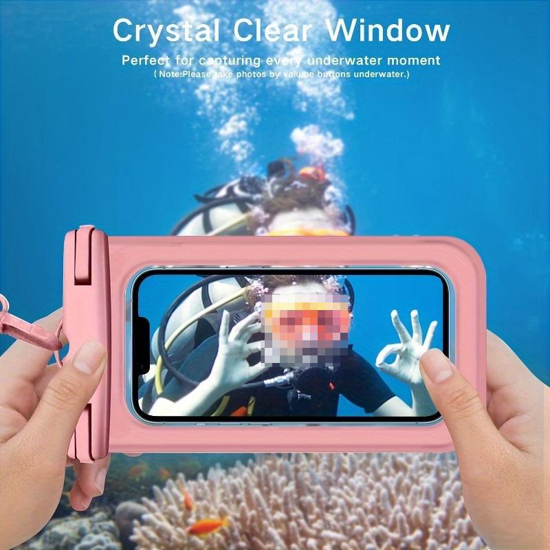 Waterproof Phone Bag, 1 Count Universal Large Capacity Phone Case with Lanyard, Swimming Phone Bag, Phone Accessories for Swimming, Beach, Pool, Phone Accessories, Cover, Smartphone