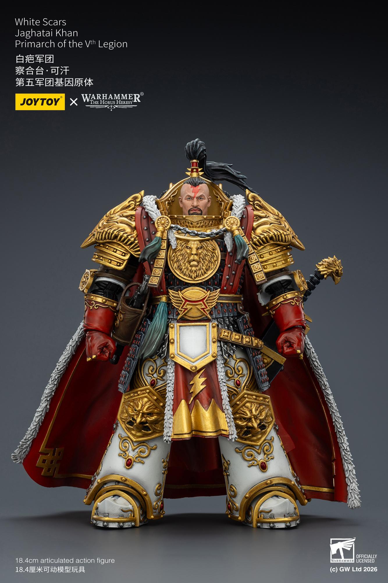 JOYTOY Warhammer "The Horus Heresy" White Scars Jaghatai Khan Primarch of the Vth Legion outdoorfun