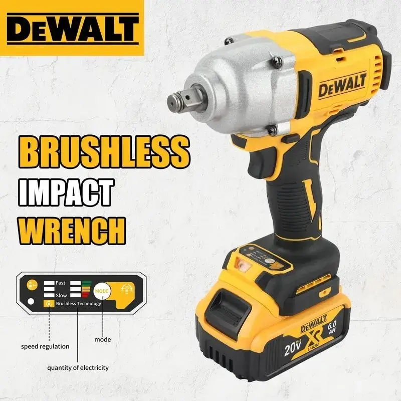 DEWALT DCF900 20V Cordless Impact Wrench High Torque Brushless Impact Gun 1/2 Universal Battery Power Tool for Professionals & DIY Enthusiasts
