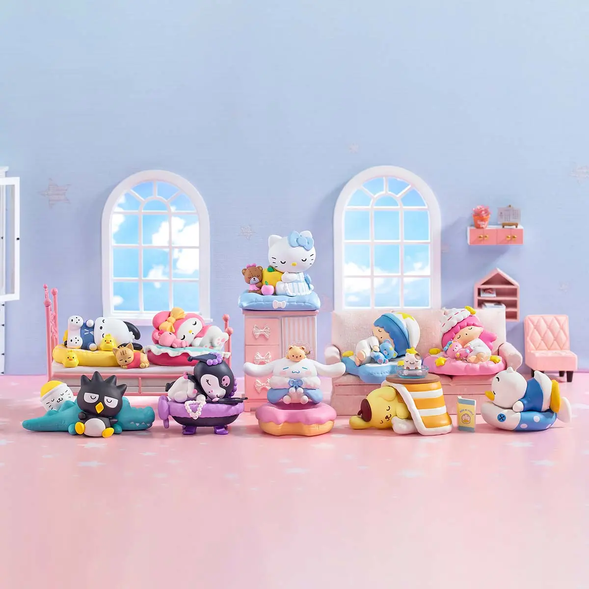 (bitetoy) POP MART Hello Kitty and Friends Fall Asleep Series Figures