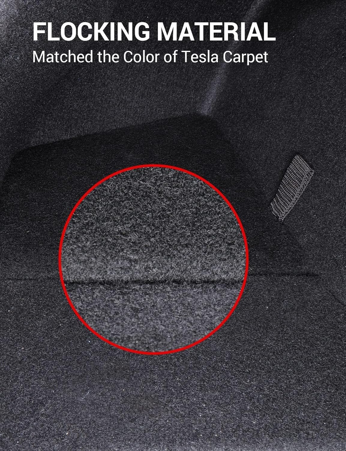 2023 2022 2021 Tesla Model 3 Trunk Storage Bin, Trunk Organizer with Carpeted Lid, Waterproof Rear Trunk Side Storage Box for Model 3 Interior Accessories