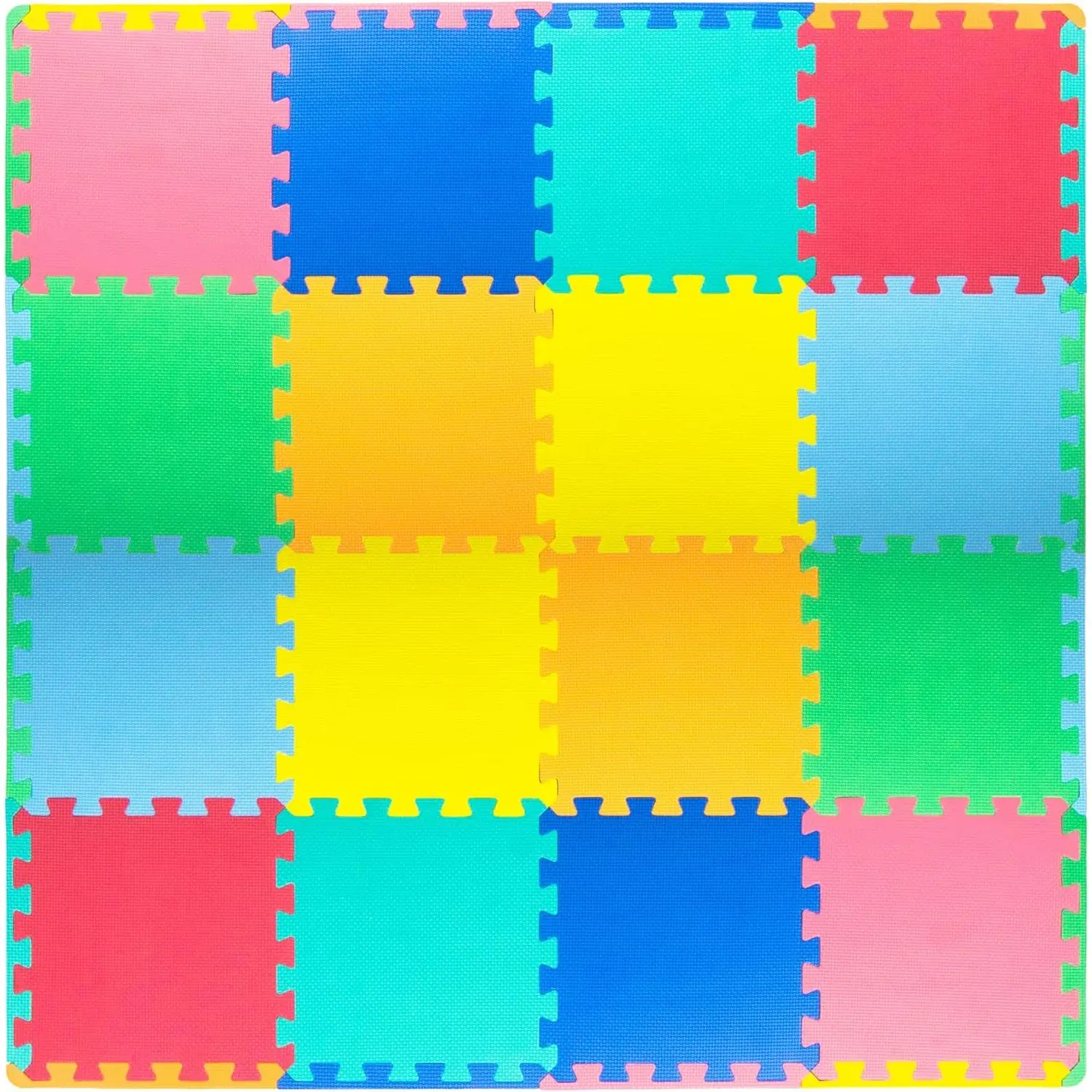 Baby Play Mat, Soft Foam Floor Tiles for Kids, Interlocking EVA Panels for Playpen Use, Crawling Development Surface, Safe Non-Toxic Toddler Flooring, 16 Tiles, Multicolorfidget toys