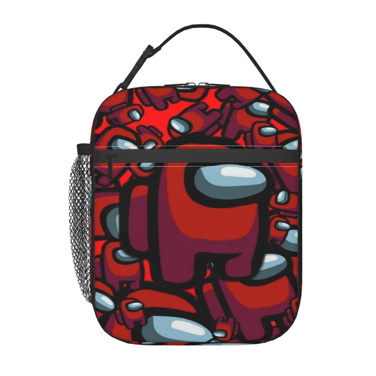 Anime among us5 Lunch Box, Cartoon Print Lunch Bag,Insulated Handbag For Work, School, Travel and Picnics, Kids Reusable Portable Hot Cold Bag for Home Office, Unisex Non Food Contacy, Perfect Gift