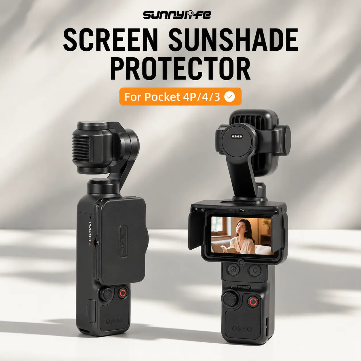 Camera Screen Light-Blocking Hood Accessory for Pocket Series (4P/4/3 Cameras) – Compatible with Phones & Electronics Raincover