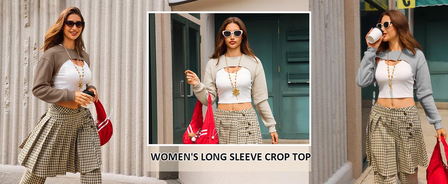 Imily Bela Womens Cropped Sweatshirt Shrugs Long Sleeve Workout Gym Cover Ups Bolero Shrug Y2k Super Crop Tops Imily Bela Womens Cropped Sweatshirt Shrugs Long Sleeve Workout Gym Cover Ups Bolero Shrug Y2k Super Crop Tops