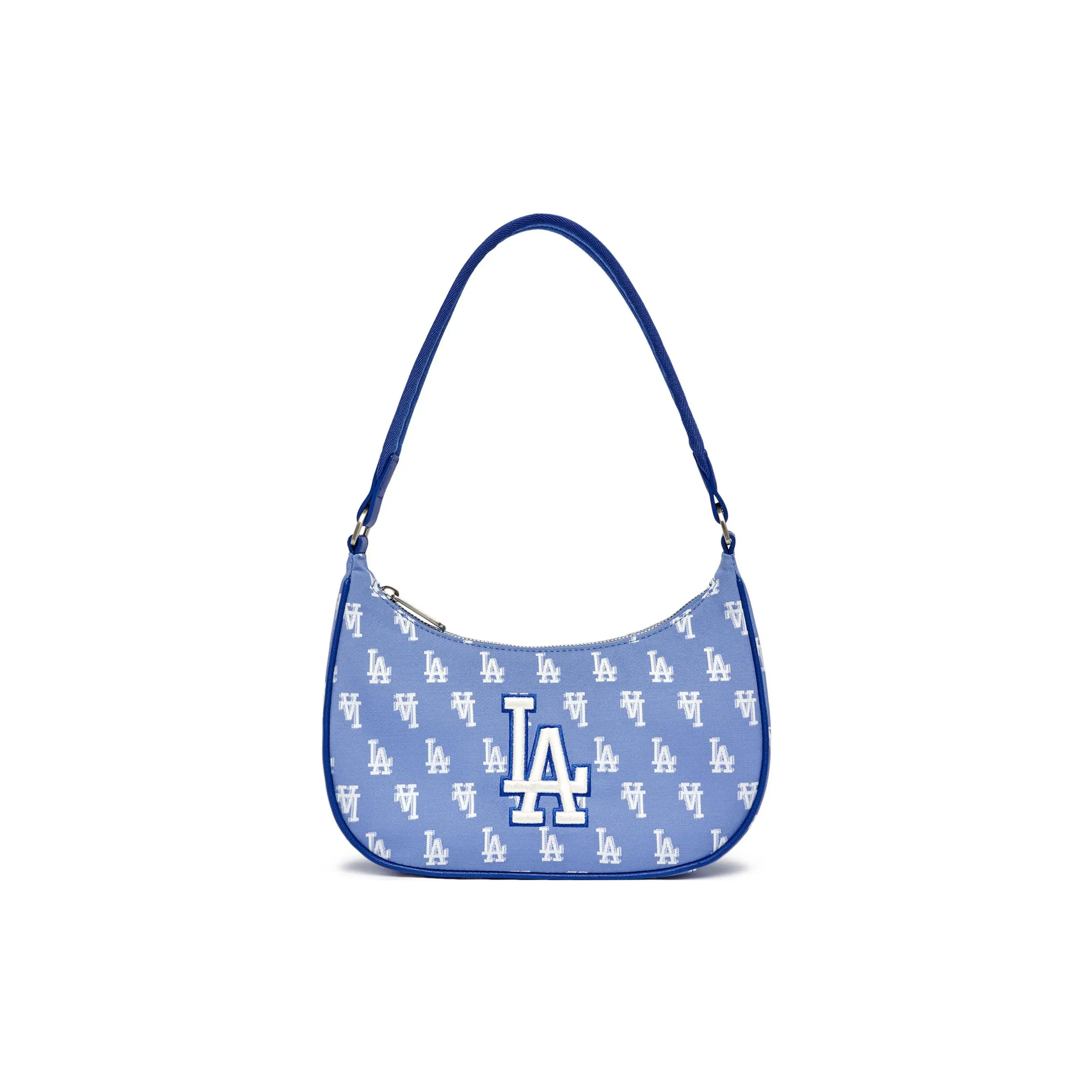 MLB Los Angeles Dodgers Vintage Logo Polyester Crossbody Bag for Women, Blue