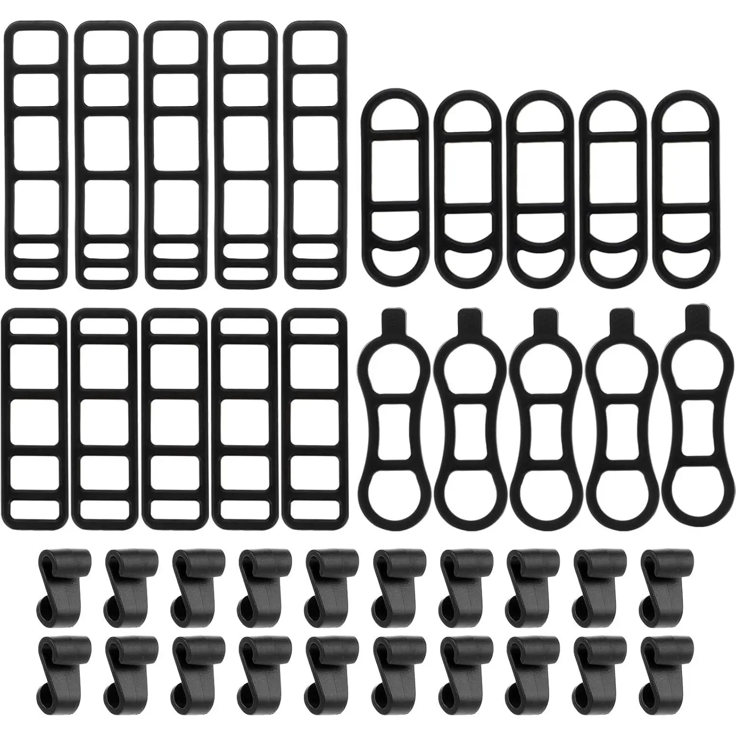 40 count  Light  Straps   Mount Band Rubber Straps  Light Mount  Flashlight Mount for Cell Phones Speaker Lights Holder  Handlebar  Light Sets(Multisize)