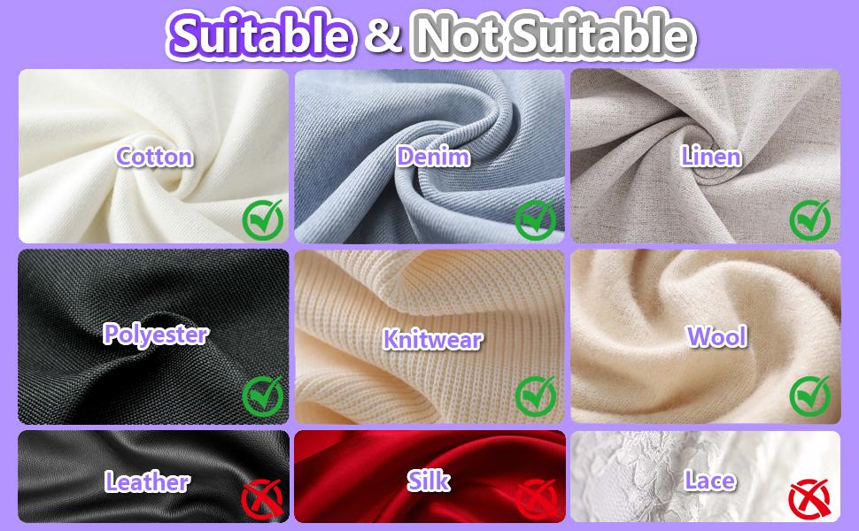 Mini Gun for Clothes, Mini Clothing Stitcher Gun with Hard Case, Speedy Clothing Sewing Quick Gun Stitchy Fixer, Tagging Gun Kit with 5000 Black White and 6 Needles, Purple