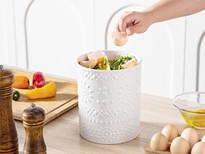 Utensil Holder, 7.2"+5.4" Ceramic Utensil Holder for Countertop, Large Cooking Utensil Crocks for Kitchen Counter, Farmhouse Utensil Vase for Housewarming, Kitchen Decor, Set of 2, Snow Utensil Holder, 7.2"+5.4" Ceramic Utensil Holder for Countertop, Large Cooking Utensil Crocks for Kitchen Counter, Farmhouse Utensil Vase for Housewarming, Kitchen Decor, Set of 2, Snow