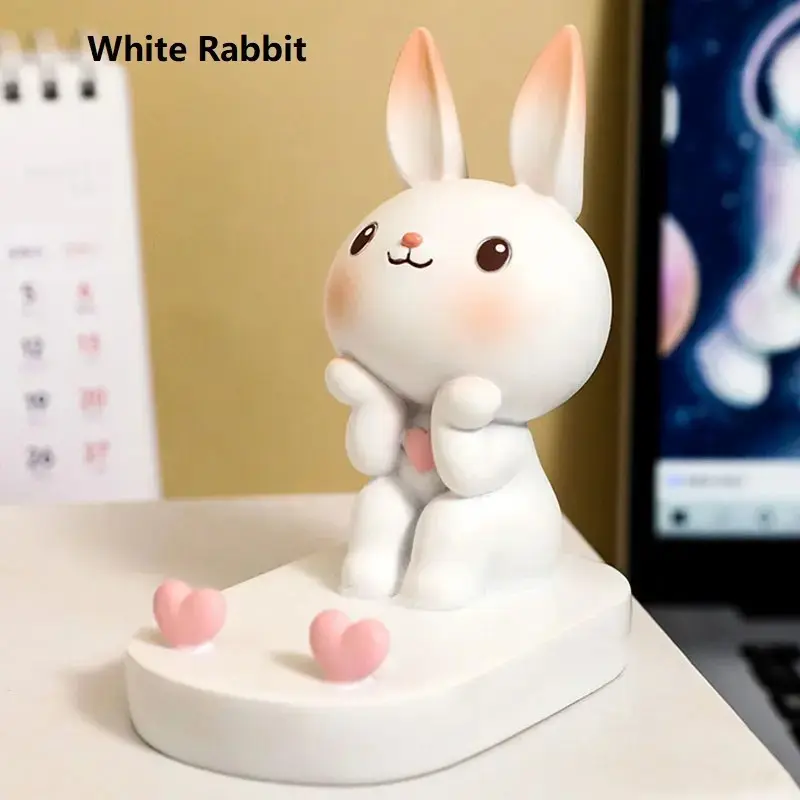 📱 Cute Bunny Cell Phone Stand for Desk