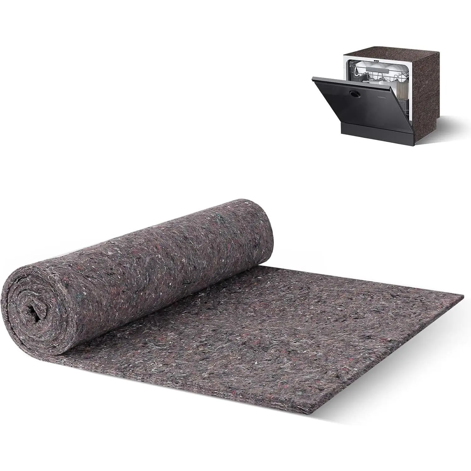 Dishwasher Insulation Blanket, Pipe Insulation Roll Sound Insulated Blanket for Wall, Pipe, Dishwasher (24 x 60 x 0.4 inches)