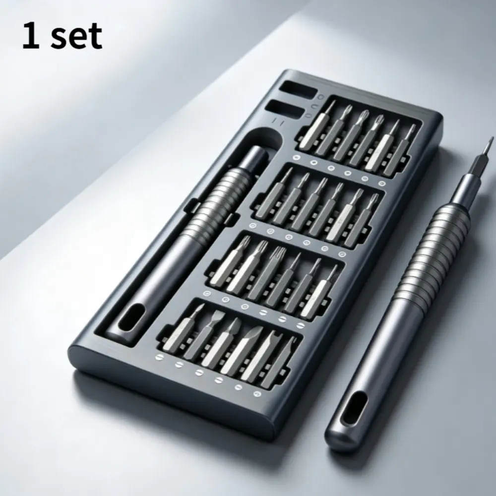 25 piece precision screwdriver set, cross shaped multifunctional batch head, mobile phone, watch, glasses, home appliance repair tool set