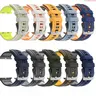 EYWXND Men’s 2-Tone Grenade Strap Silicone Smartwatch Replacement Band - Comfortable Material, Rugged Groove, Clasp Closure, 42/44/45/46/49mm Fit, Blue & Orange/Bright Green & White, Sports Accessory (Watch Not Included) | Smartwatch Accessories