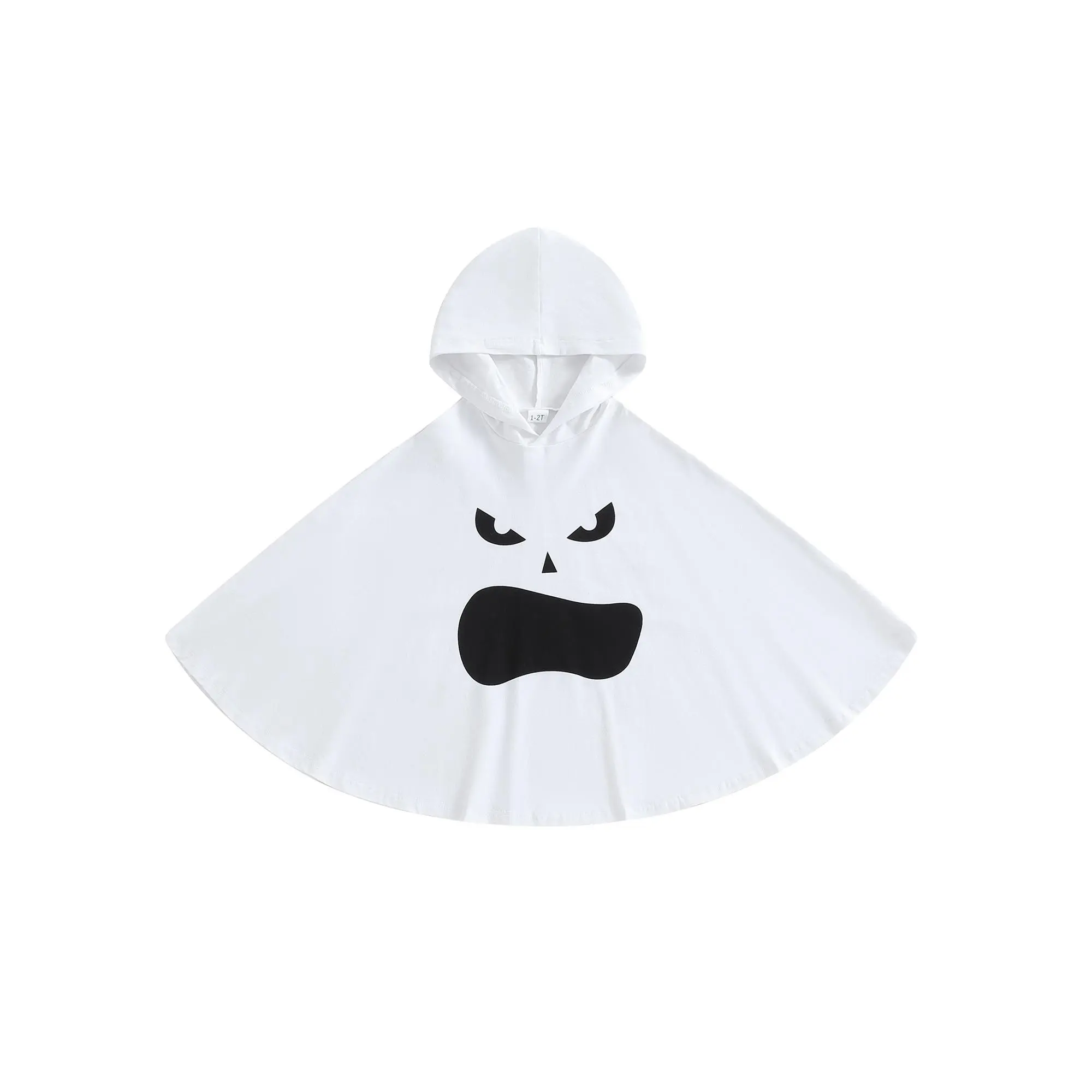 SHINGPP Kids Toddler Boy Girl Halloween Costume Ghost Face Print Hooded Cape Poncho Fancy Party Cosplay Outfits Fall Winter Wear