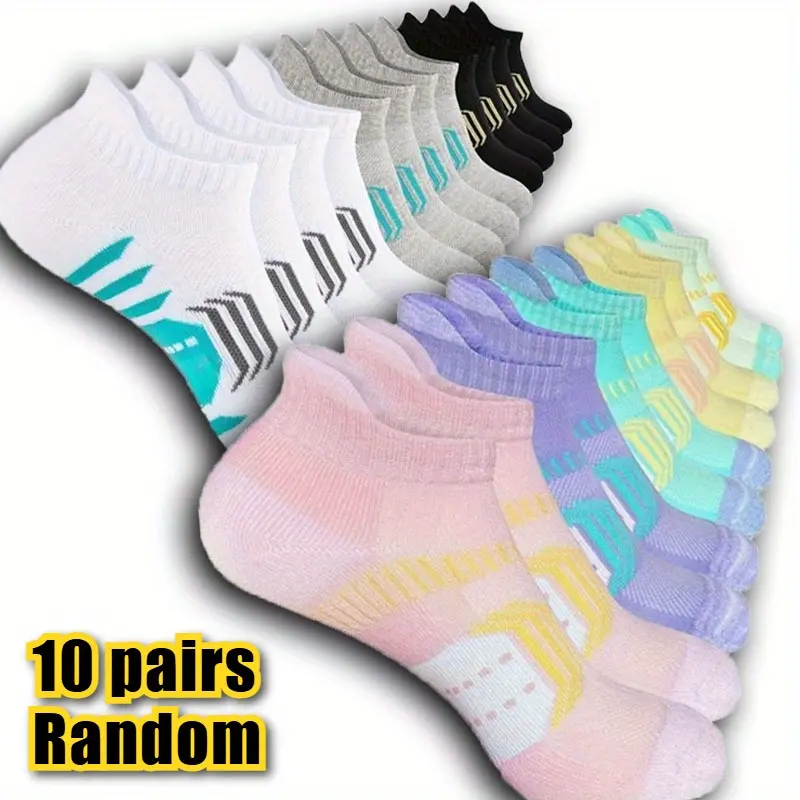 5 Pairs Ankle Socks for Men and Women, Breathable, Comfortable, Non Slip, Cushioned, Anti Foaming, Running Low Top Socks, Sports Socks, Activewear Socks, Training Low Socks