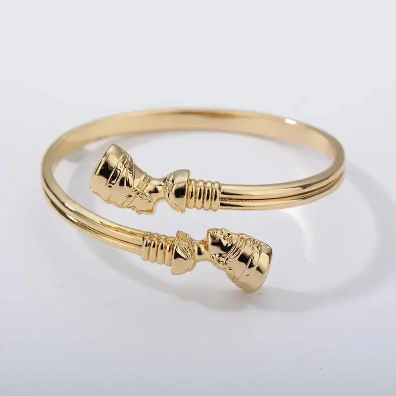 Egyptian Queen Nefertiti Adjustable Cuff Bracelet Stainless Steel Jewelry Gift Egyptian Queen Nefertiti Adjustable Cuff Bracelet Stainless Steel Jewelry Gift