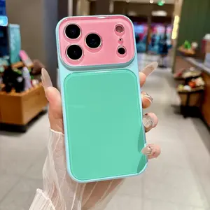 For iPhone 17 Pro Max 16 15 14 Aesthetic Candy Color Summer Case Slim Anti-Drop Shockproof Case
