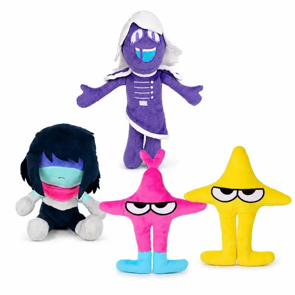 New Deltarunes Kris Plush Triangle Rune Tenna Spamton Purple TV Black Character Plush Toy Doll Tenna Lanino Elnina Stuffed Doll