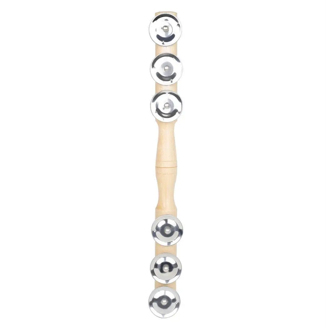 Orff Hand Bell Portable Percussion Instrument for Music Enthusiast Baby Wooden Rattle Kids Educational Toys Six Bell Cymbals