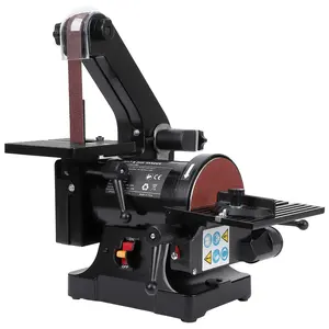 Gaomon-Professional 1" x 30" Belt & 5" Disc Sander Combo - 2.1A Benchtop Electric Polisher for Woodworking, Metalworking, Knife Sharpening - Includes 6 x 80 Grit & 4 x 100 Grit Sanding Belts