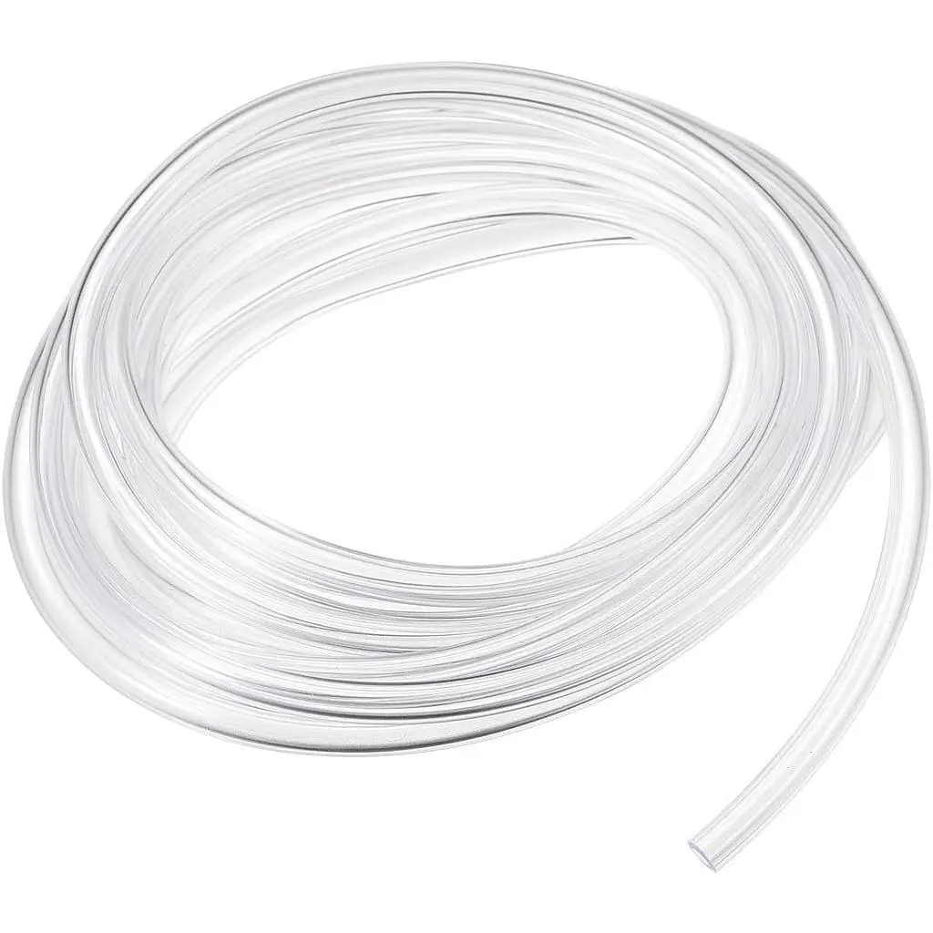 Synthetic Round PVC Hose Tube, 2mm(0.07") ID x 4mm(0.15") OD 2x4mm Flexible Plastic Water Pipe, 3m/9.8ft for Home Improvement, Electrical Equipment & Supplies