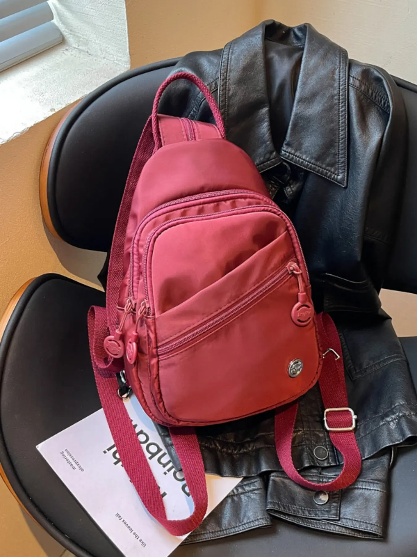 3-In-1 Multifunctional Mini Backpack, Lightweight Nylon Crossbody Bag, Versatile Shoulder & Handbag, Perfect for Daily Use & Back-To-School Season