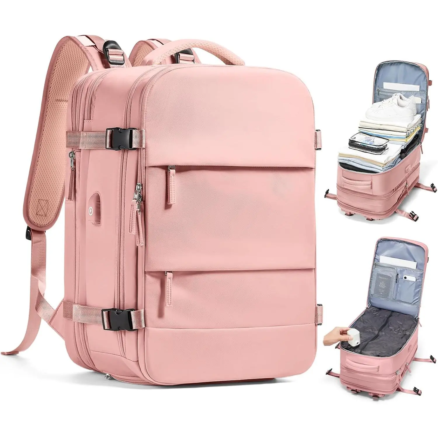 Vacuum Backpack Travel with Pump Travel Backpack with Vacuum System Expandable Vacpack Compression Backpacks for Travel Easy Vac Pack Carry  Luggage