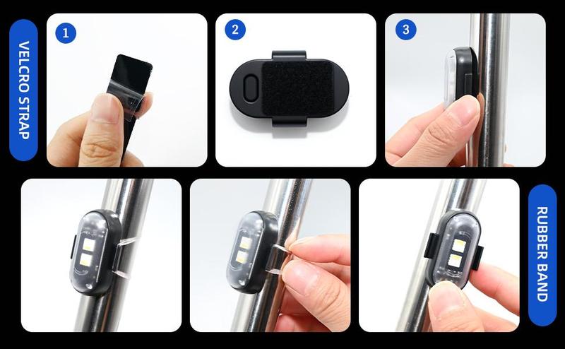 RGB Led Aircraft Strobe lights Motorcycle Lights LED Flash Position Wireless Light Aircraft Airplane Helicopter Warning Lights