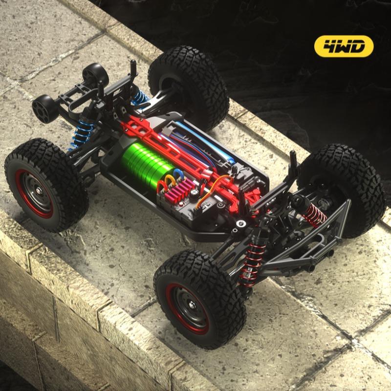 High-Speed RC Car Set, Brushless or Brushed Four-Wheel Drive, Drift 2.4g Remote Control Toy, Outdoor Play, Christmas Gift for Ages 14+, Brushless RC Cars