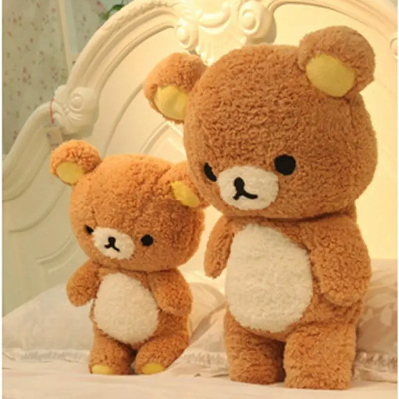 Big Size Rilakkuma Plush Toy Queen Size Rilakkuma Relax Bear Stuffed Dolls Animals Teddy Cushion Birthday Xmas Gift For Kids