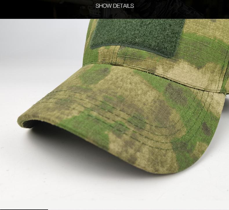 Oversized Tactical Camo Baseball Cap for Big Heads, Breathable Adjustable Dad Hat with Velcro Patch for Outdoor, Fishing, Hiking