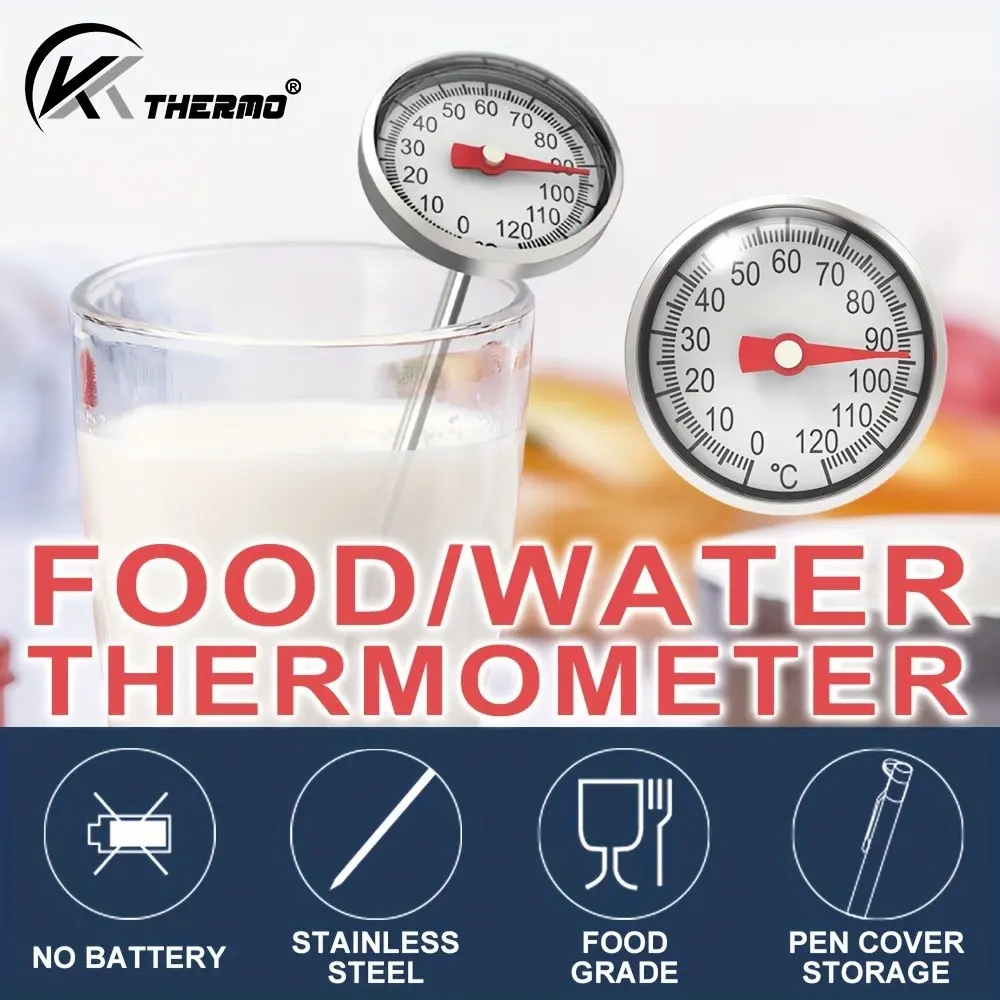 Food Temperature Probe, Instant Read Wireless Thermometer, Cooking Tool, 0-120°c, -10~100°c, 0~200°c, BBQ Meat & Beverage Temp Gauge